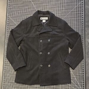 XL Polor Fleece Columbia Men's Black Peacoat (No Wool No Itch)